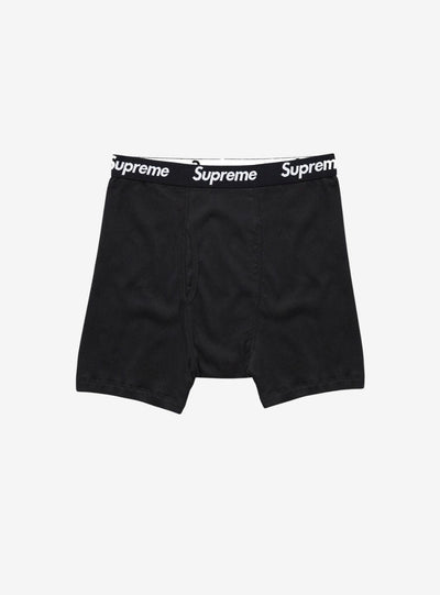 Supreme Hanes Boxer Briefs Black Pack of 1
