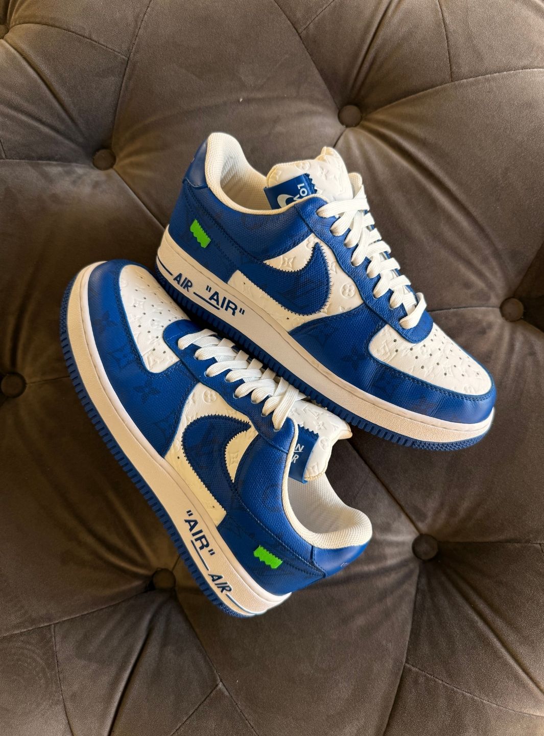 Louis Vuitton Nike Air Force 1 Low By Virgil Abloh White Royal - Usato 9.5/10