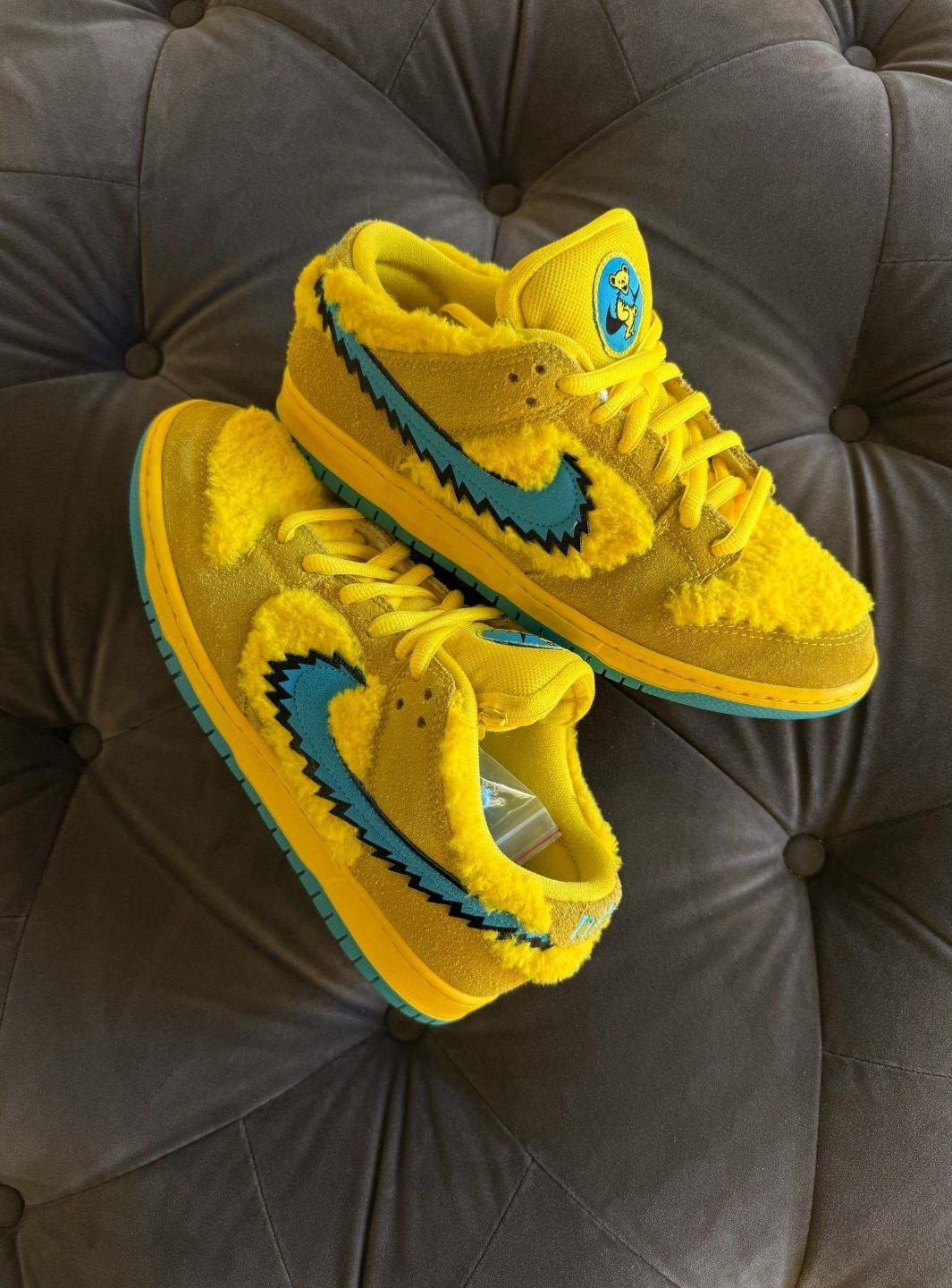 Nike SB Dunk Low Grateful Dead Bears Opti Yellow - Usato 9/10