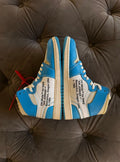 Air Jordan 1 Retro High Off-White University Blue - Usato 9/10