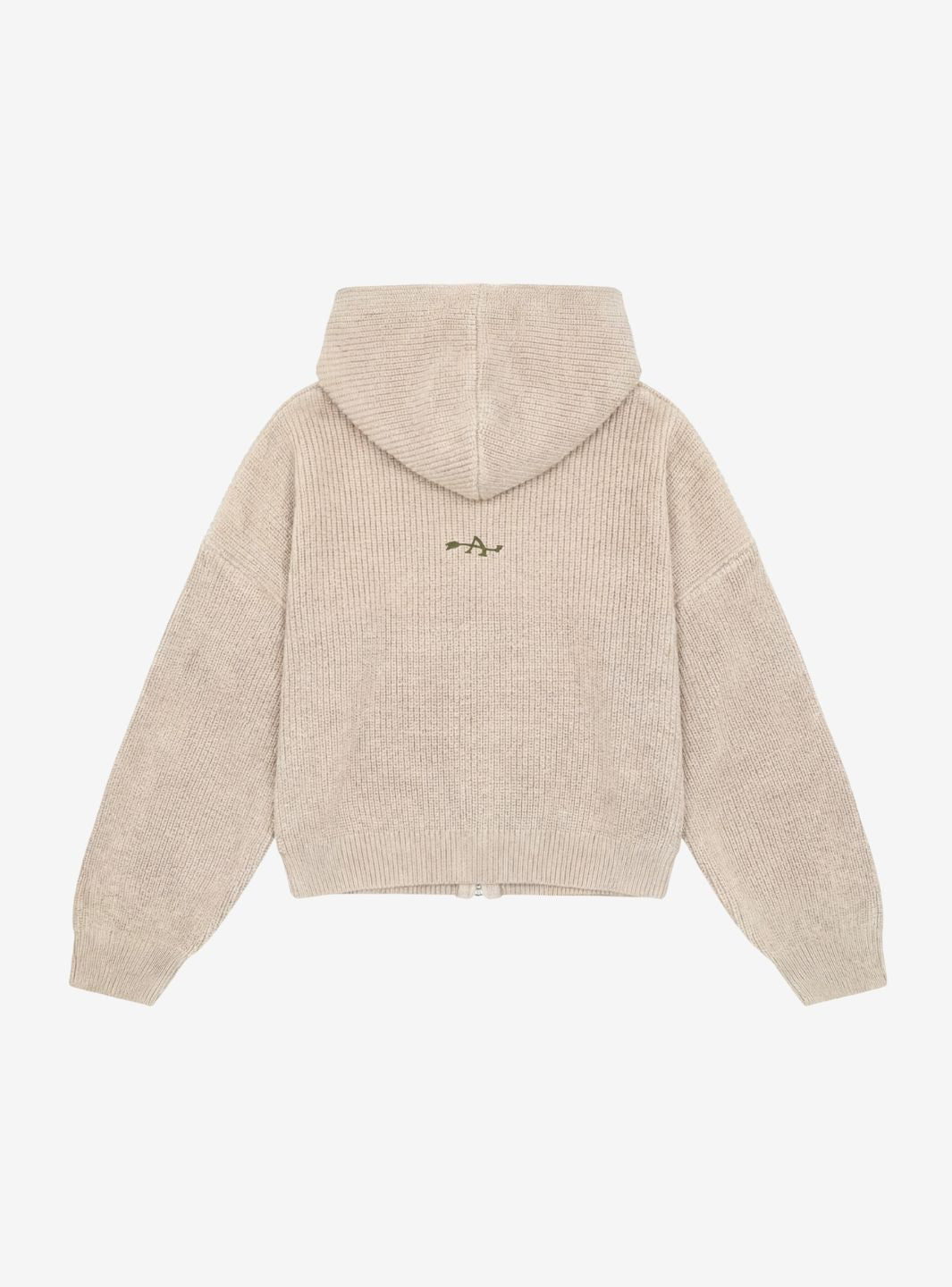 Appreciate Knitted Zip Up Hooded Desert
