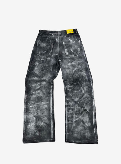 Artexplora House Painter Custom Raw Denim Bootcut Jeans