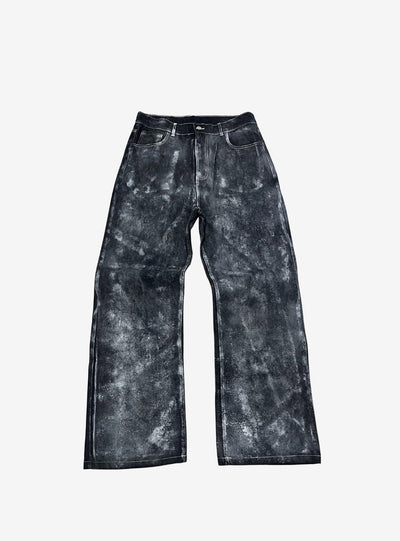 Artexplora House Painter Custom Raw Denim Bootcut Jeans