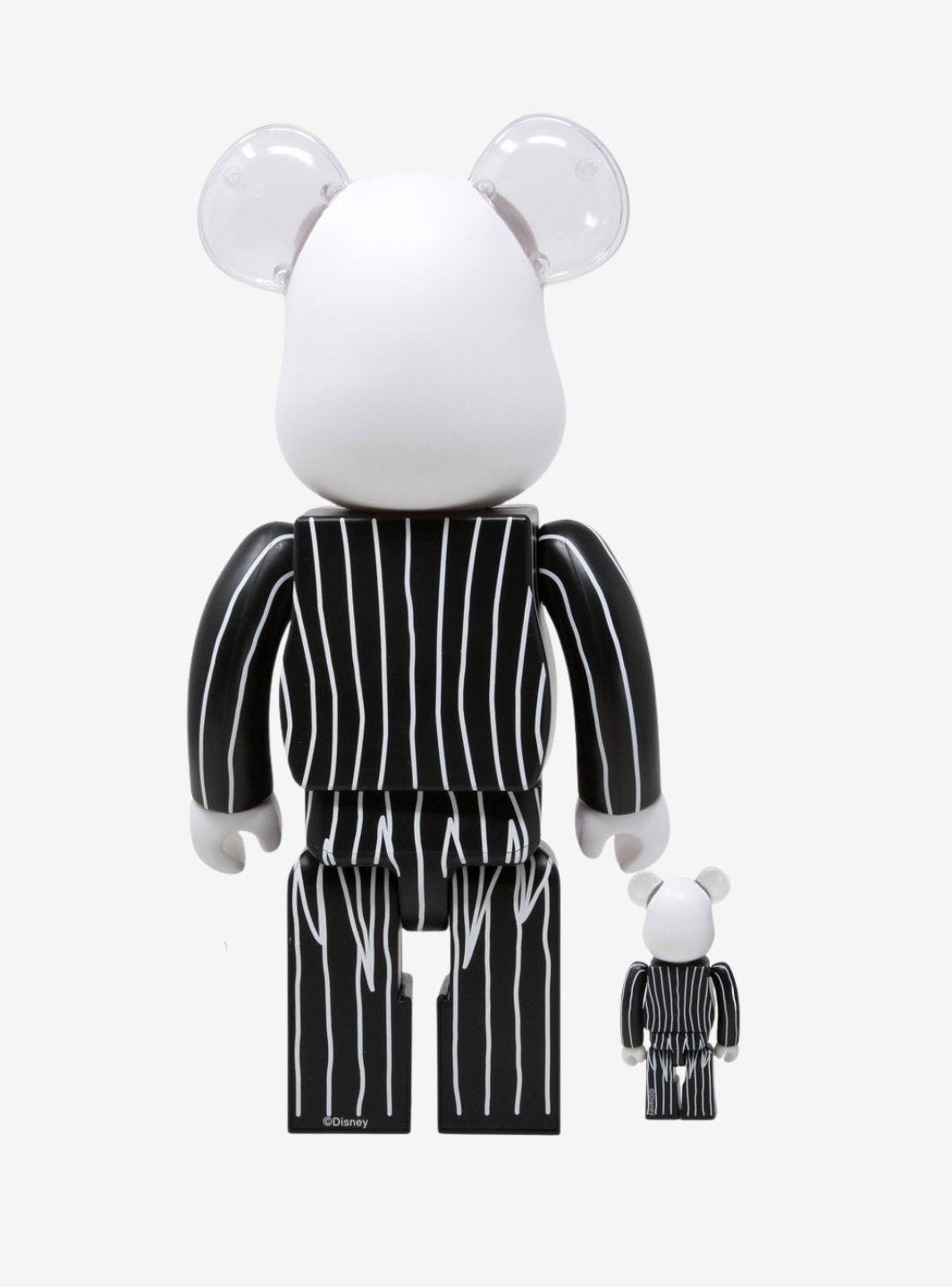 Bearbrick x Disney Tim Burton's The Nightmare Before Christmas Jack Skellington 100% & 400% Set