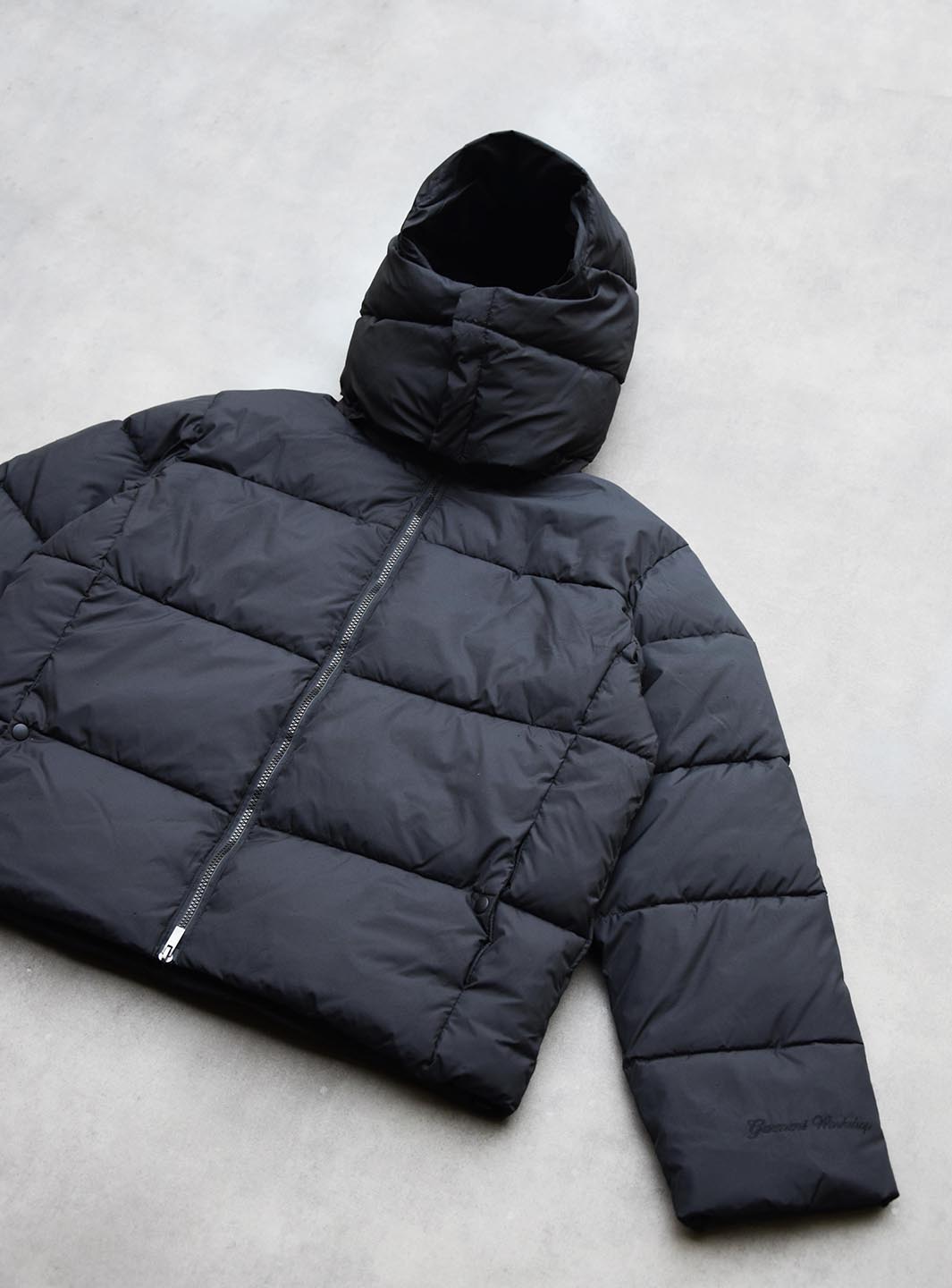 Garment Workshop Nylon Puffer Jacket Black