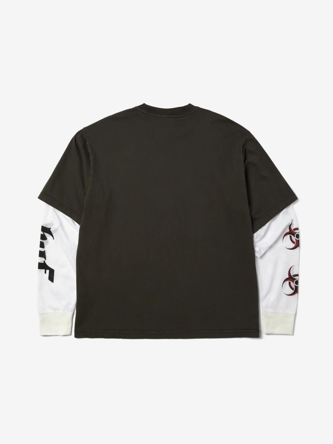 HUF Leon Long Sleeve Double Layer Top Vintage Black