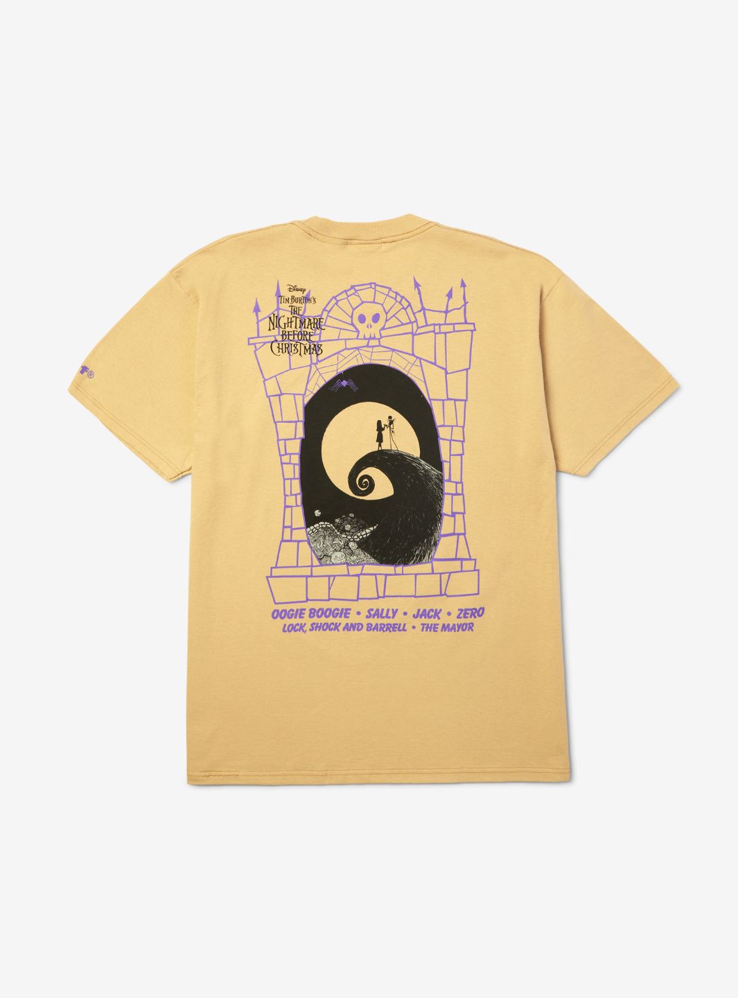 HUF x Disney Nightmare Before Christmas Cast T-Shirt Sand