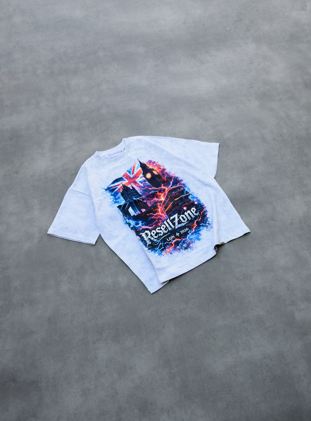 ResellZone London Kingdom Under Fire T-Shirt Washed Grey