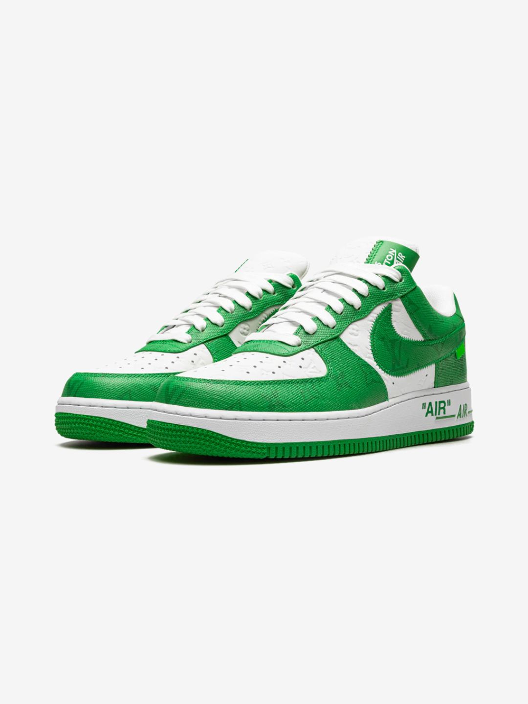 Louis Vuitton Nike Air Force 1 Low By Virgil Abloh White Green