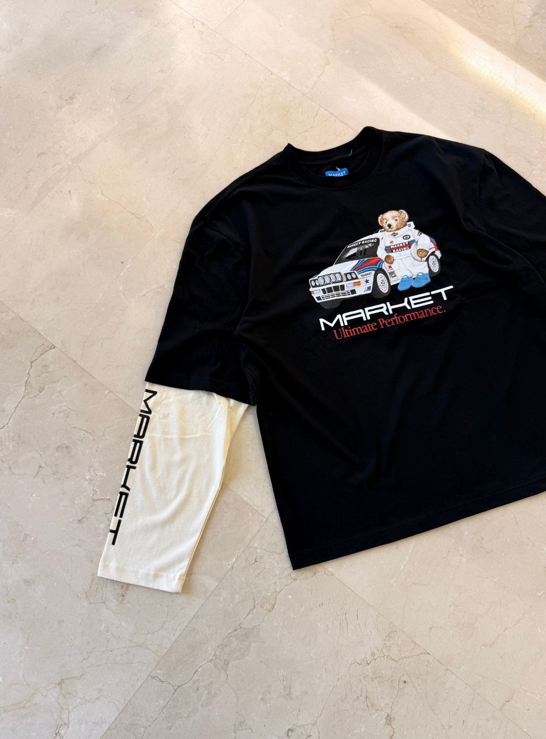 Market Studios Longsleeve Racing Bear Black