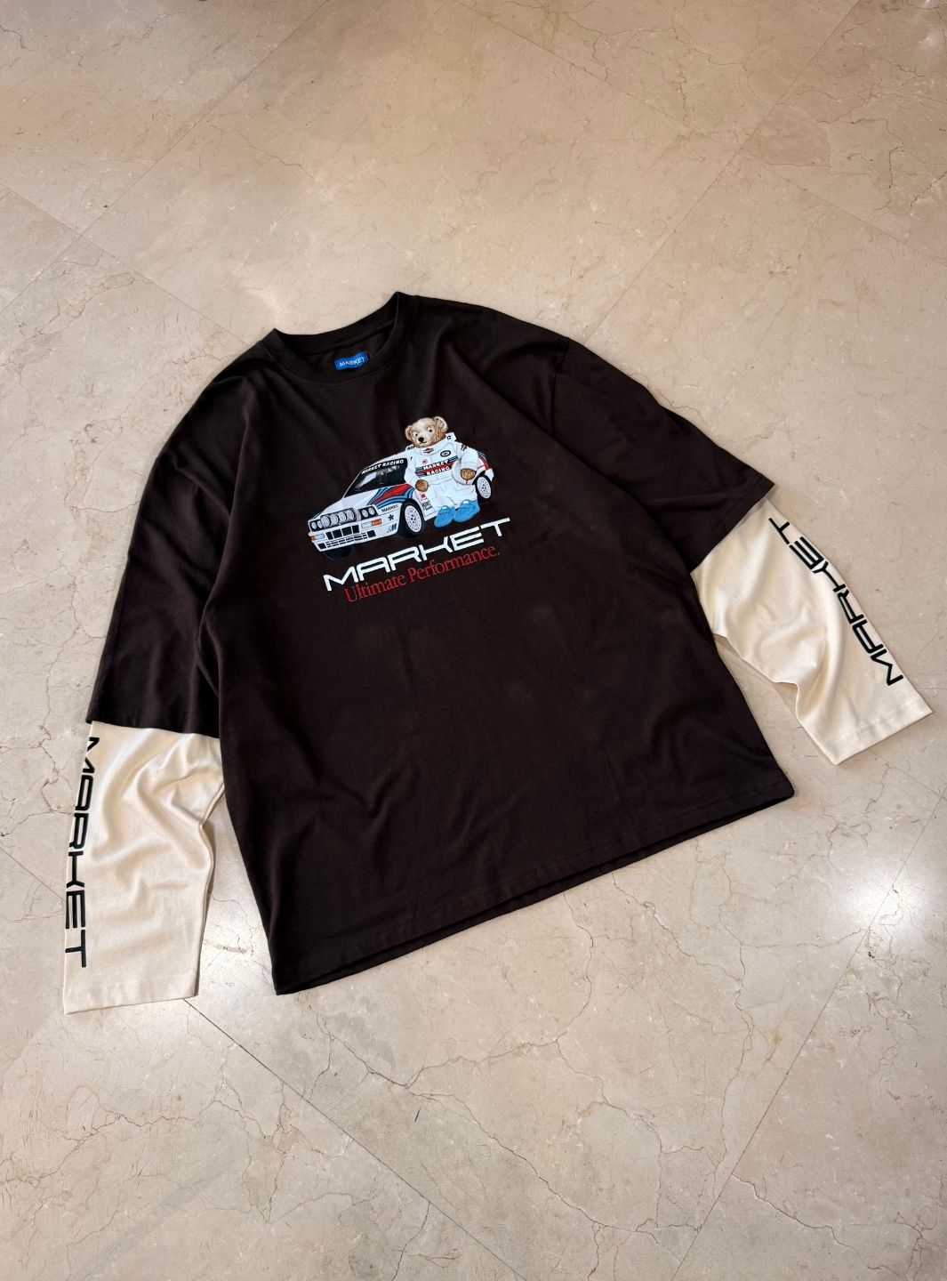 Market Studios Longsleeve Racing Bear Brown