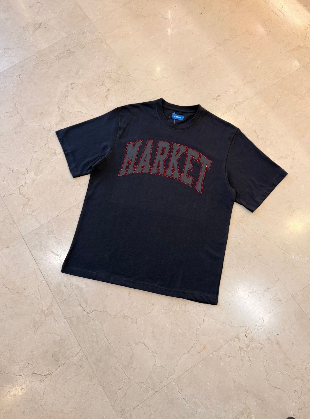 Market Studios T-Shirt Black Strass