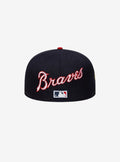 New Era Atlanta Braves MLB Icon Navy 59FIFTY Fitted Cap