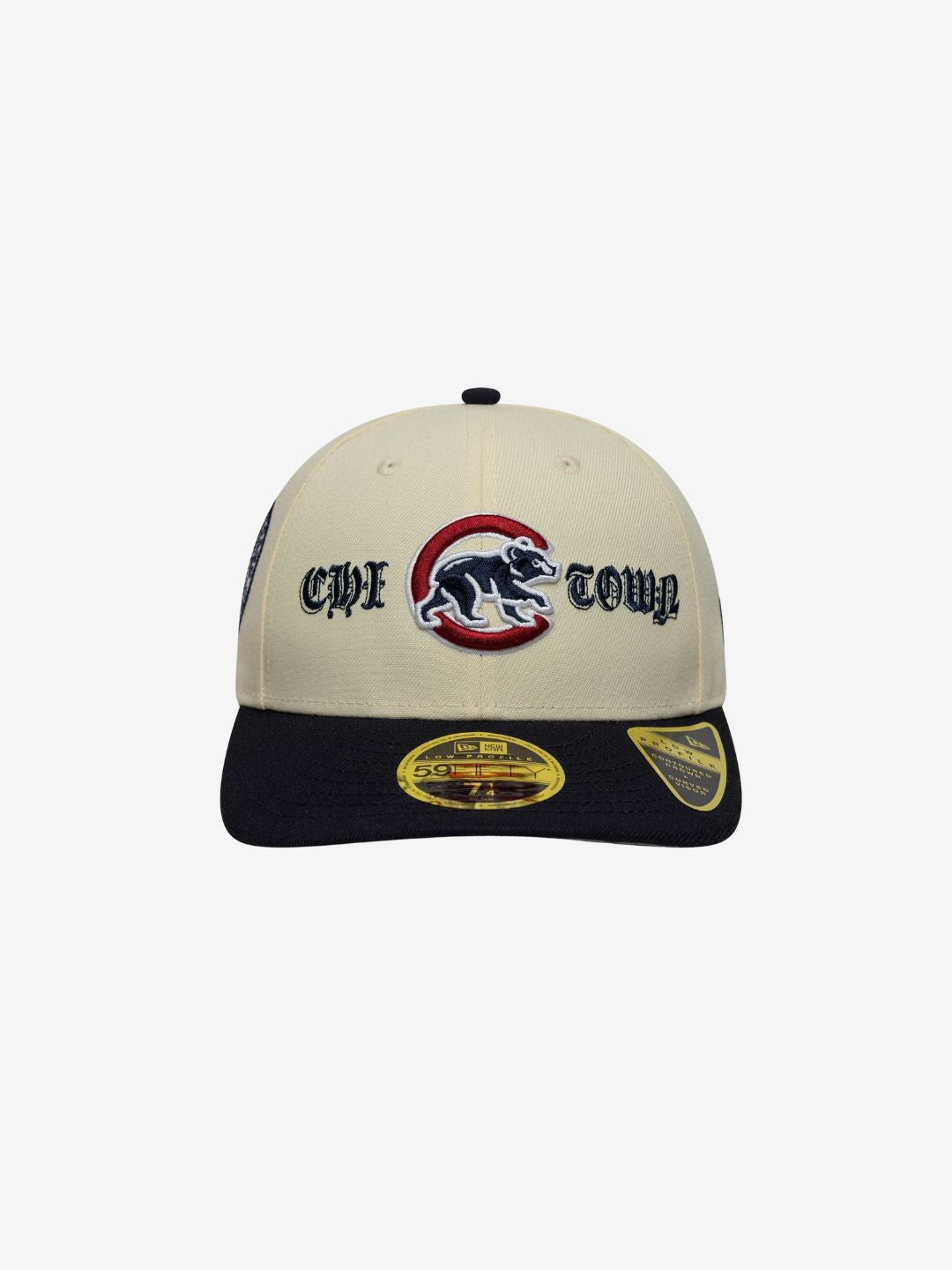 New Era Chicago Cubs MLB Cooperstown Cream Low Profile 59FIFTY Fitted Cap