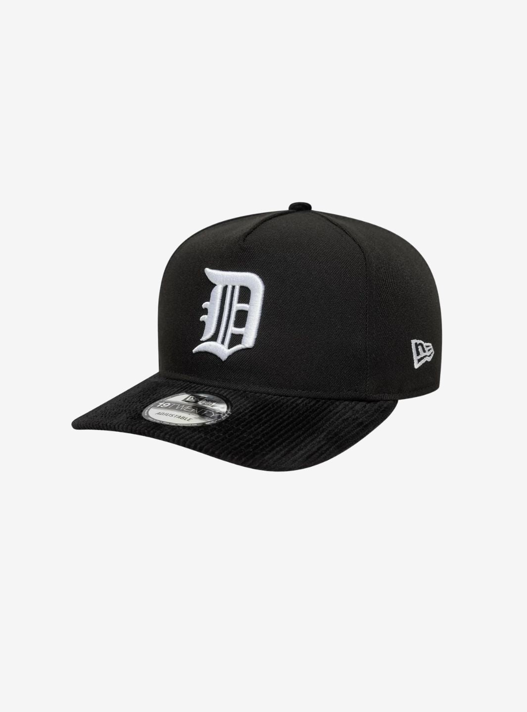 New Era Detroit Tigers MLB Cooperstown Cord Black 19TWENTY Adjustable Cap