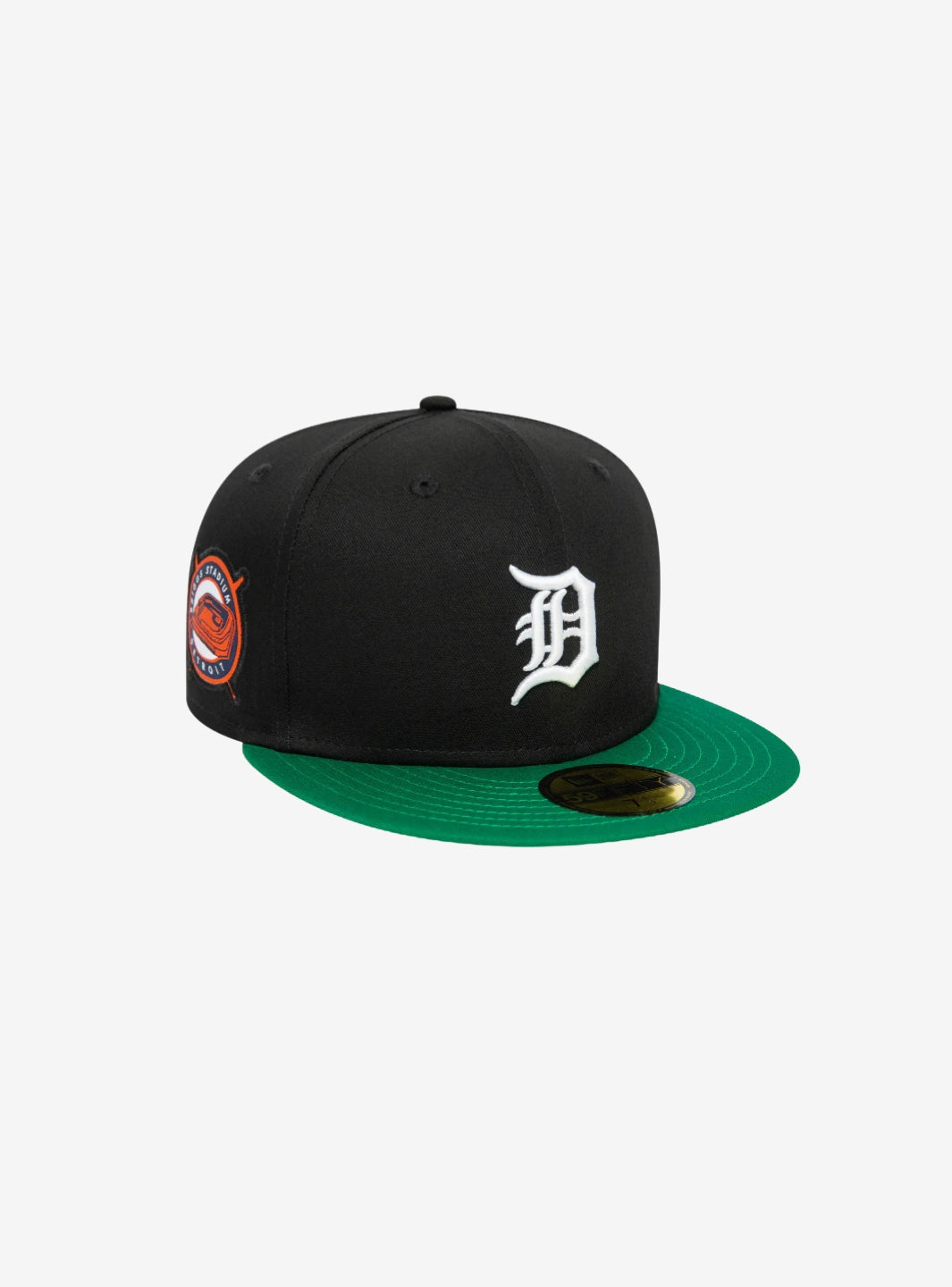 New Era Detroit Tigers Team Colour 59FIFTY Black/Green Fitted Cap