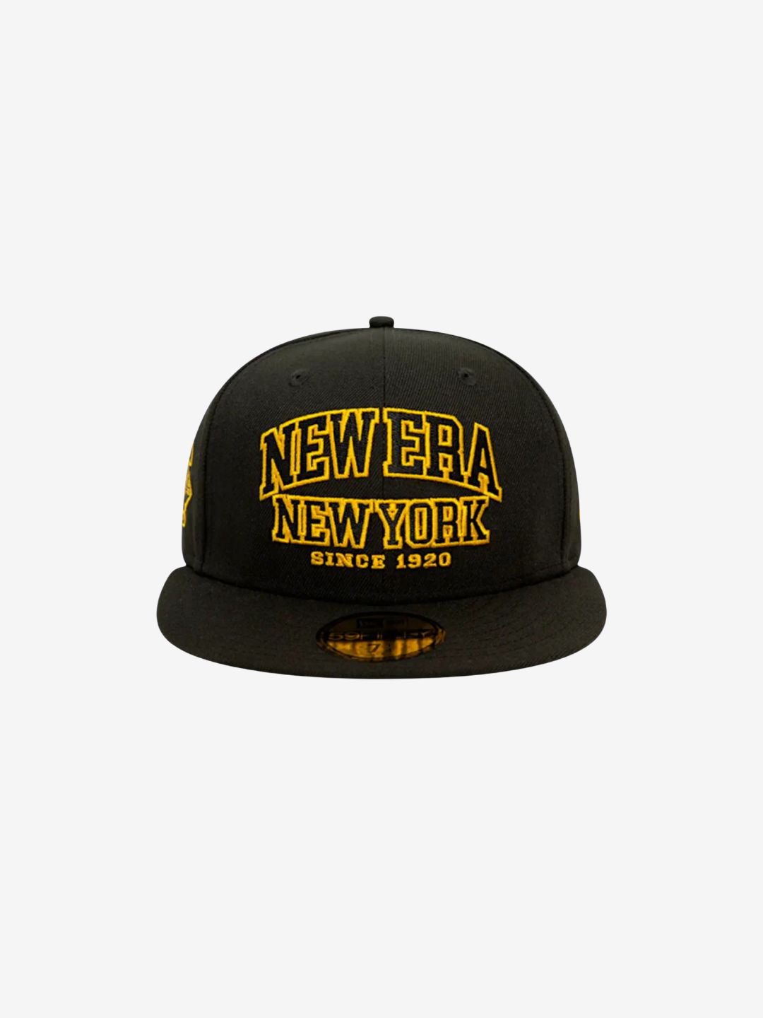 New Era New York Wordmark 100th Anniversary Black/Gold 59FIFTY Fitted Cap