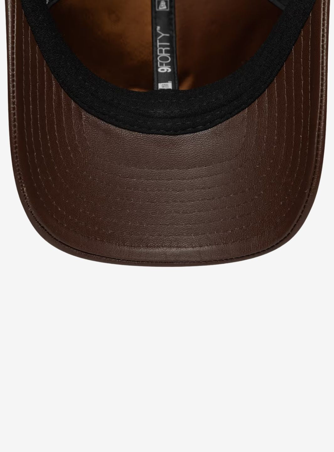 New Era New York Yankees Brown IMG Leather 9FORTY Adjustable Cap