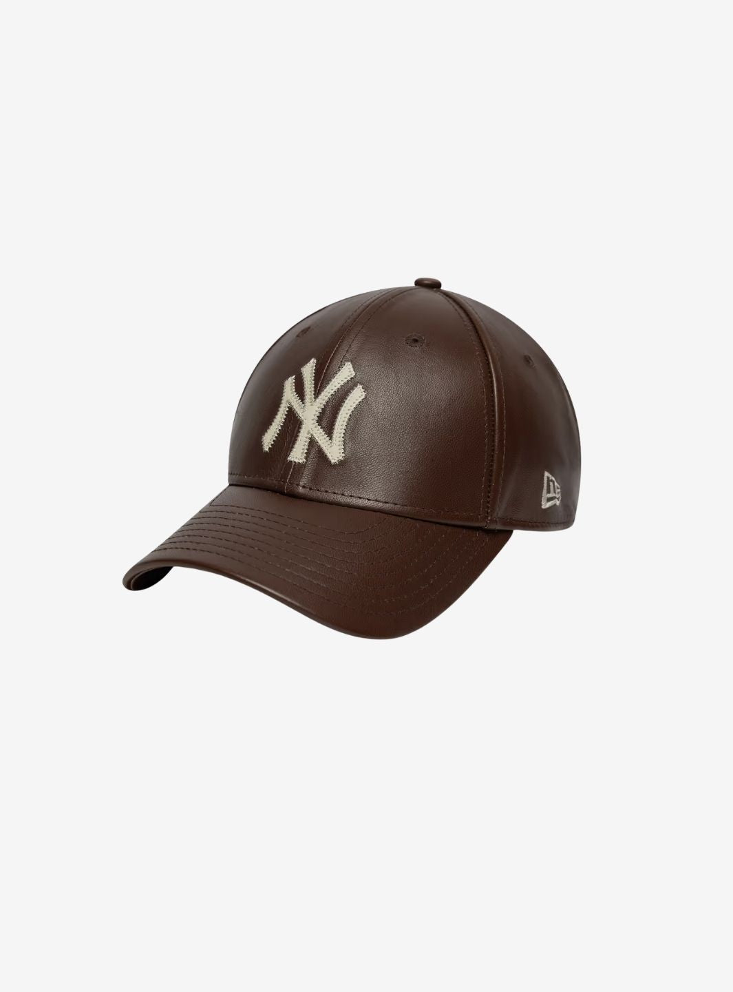 New Era New York Yankees Brown IMG Leather 9FORTY Adjustable Cap