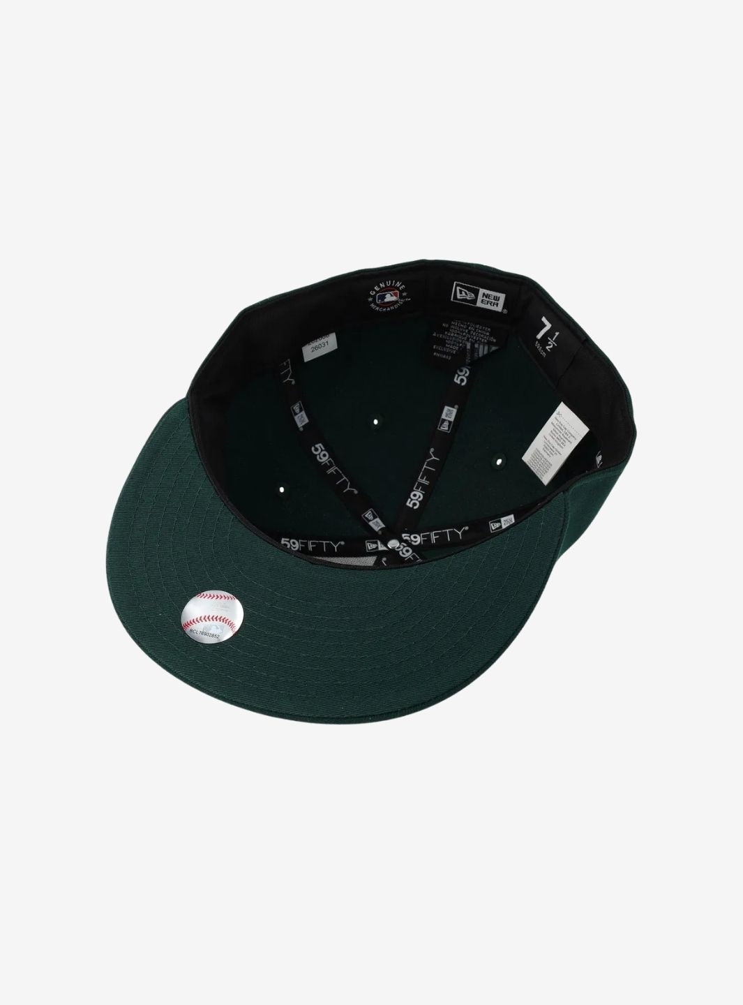 New Era New York Yankees Nos League Essential 59FIFTY Dark Green/White Fitted Cap