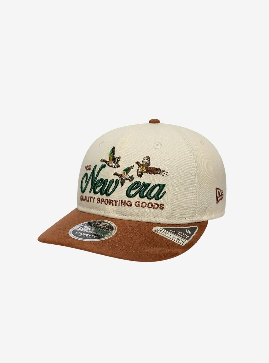 New Era Suede Cream & Brown Retro Crown 9FIFTY Adjustable Cap