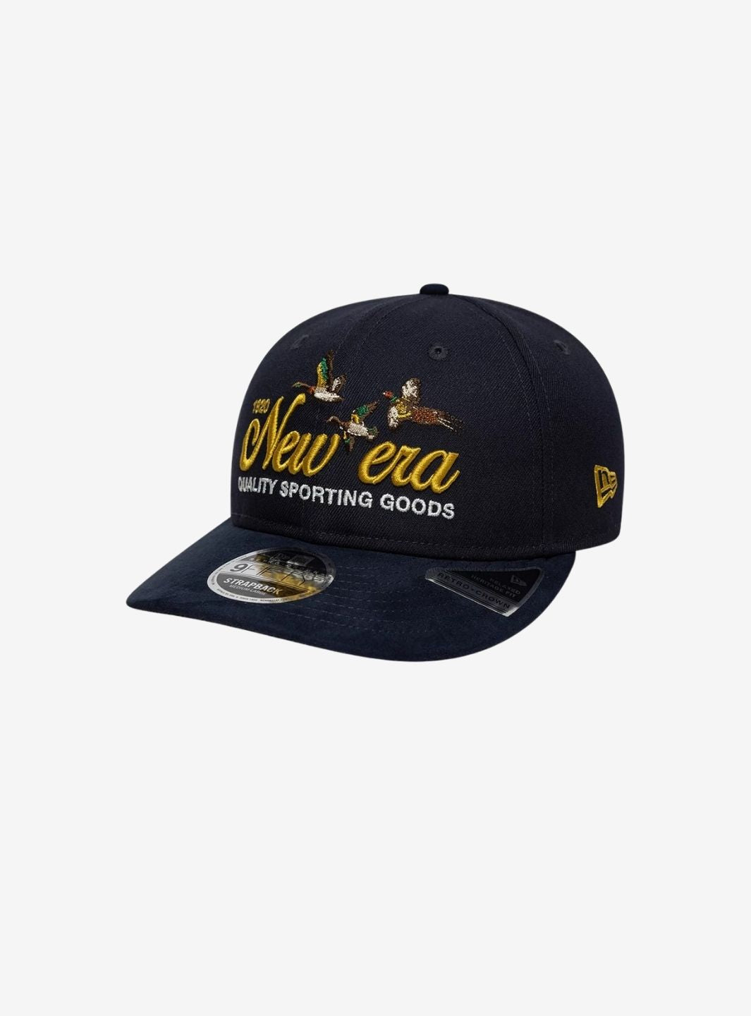 New Era Suede Navy Retro Crown 9FIFTY Adjustable Cap