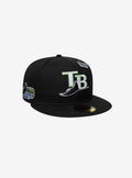 New Era Tampa Bay Rays MLB Icon Black 59FIFTY Fitted Cap