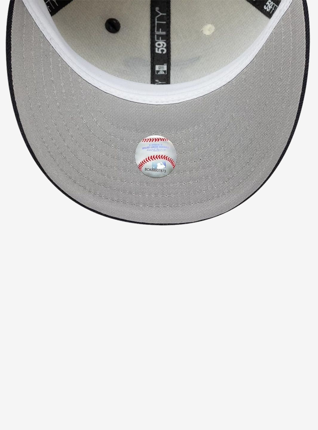 New Era Texas Rangers MLB Pin Cream & Navy 59FIFTY Fitted Cap