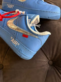 Nike Air Force 1 Low Off-White MCA University Blue - Usato 9.5/10