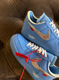 Nike Air Force 1 Low Off-White MCA University Blue - Usato 9.5/10