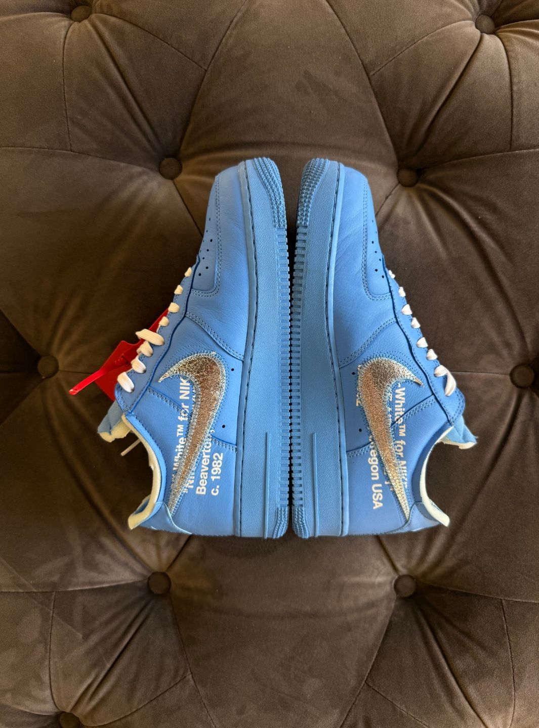 Nike Air Force 1 Low Off-White MCA University Blue - Usato 9.5/10