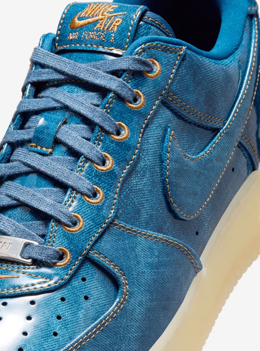 Nike Air Force 1 Low Patent Denim