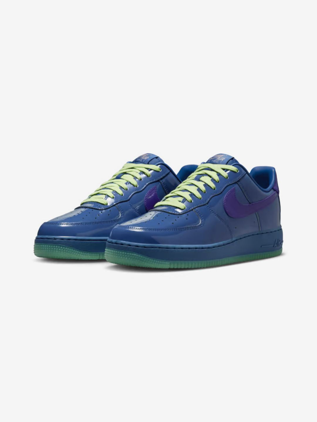 Nike Air Force 1 Low Patent Leather Mystic Navy Grape Ice