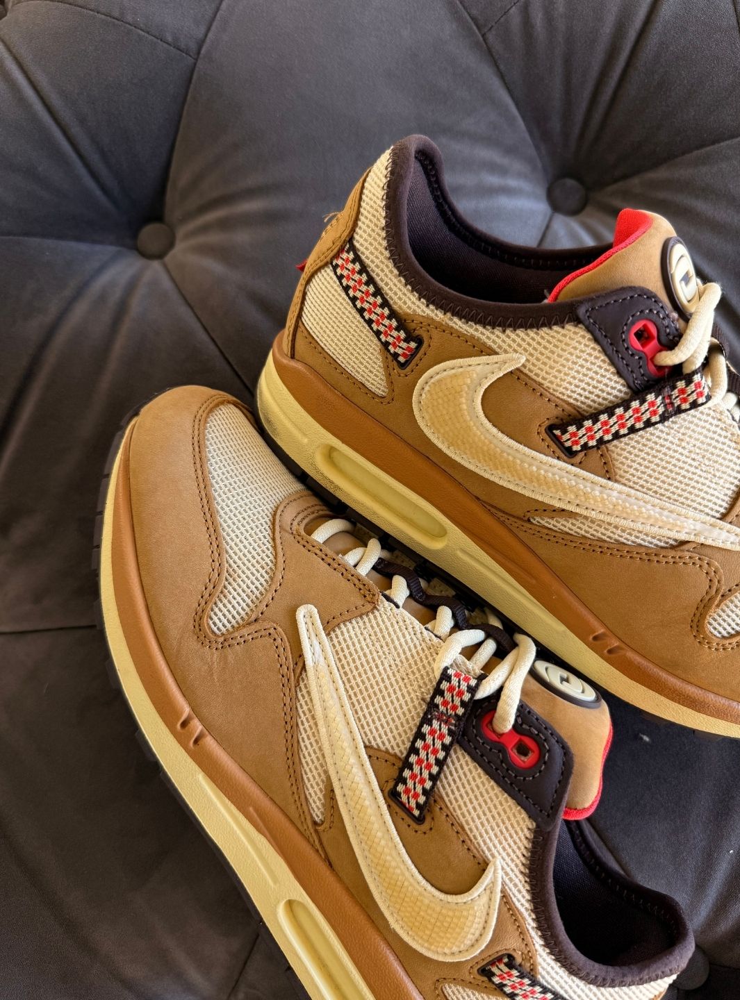 Nike Air Max 1 Travis Scott Cactus Jack Wheat Lemon Drop - Usato 9.5/10