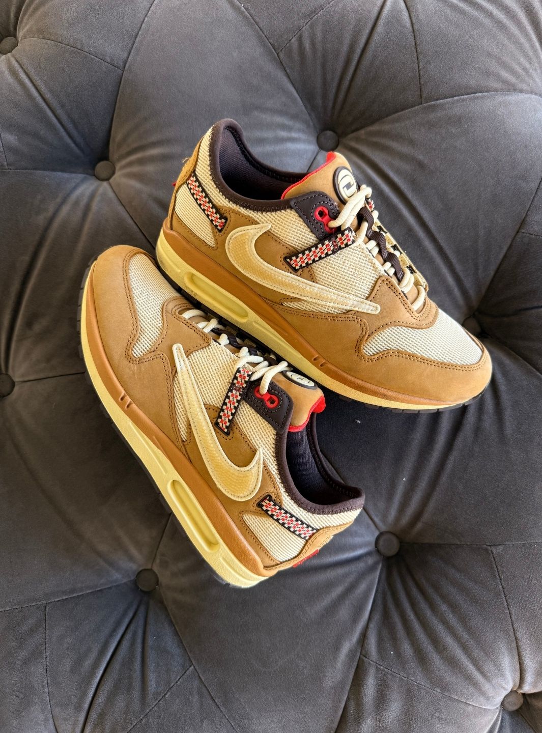 Nike Air Max 1 Travis Scott Cactus Jack Wheat Lemon Drop - Usato 9.5/10