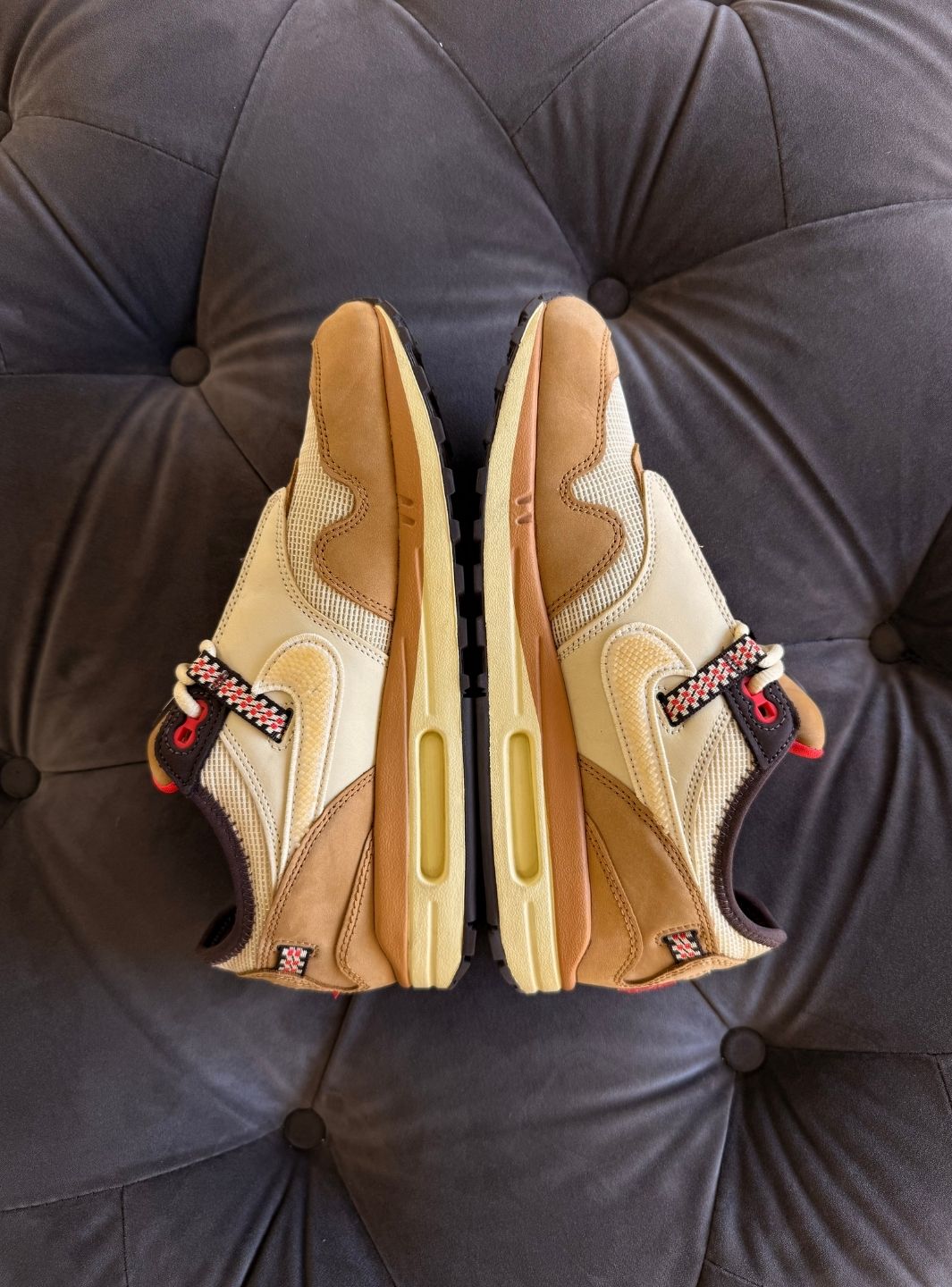 Nike Air Max 1 Travis Scott Cactus Jack Wheat Lemon Drop - Usato 9.5/10