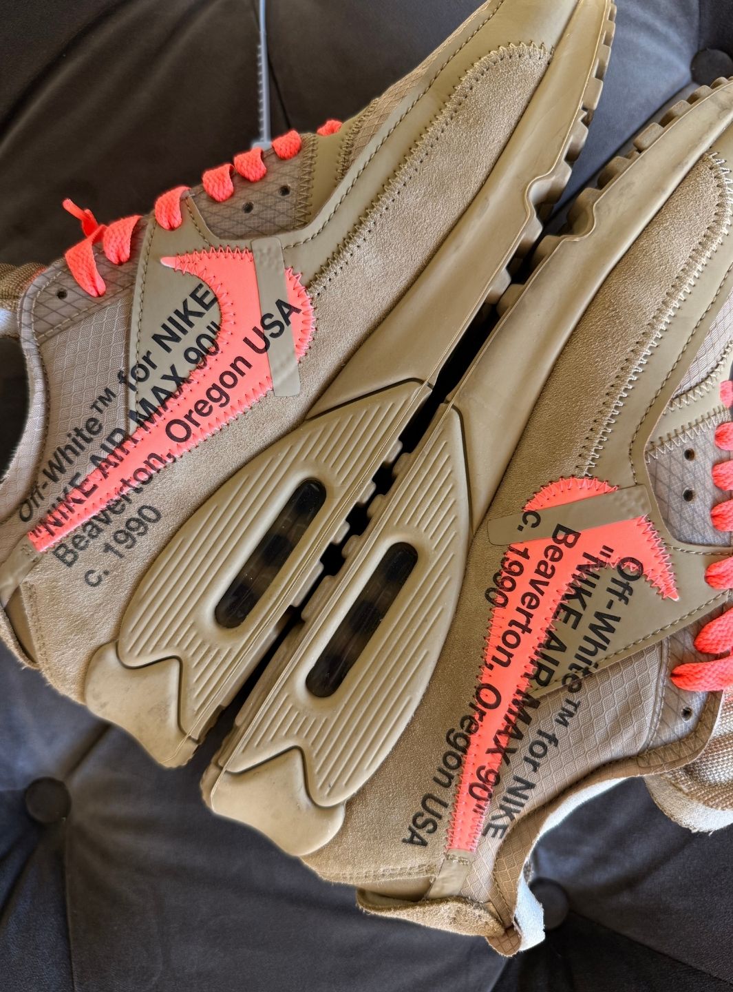 Nike Air Max 90 Off-White Desert Ore - Usato 9.5/10