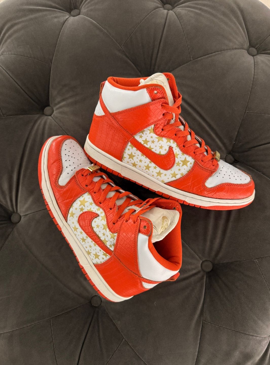 Nike Dunk High Pro SB Supreme Orange Stars - Usato 9/10