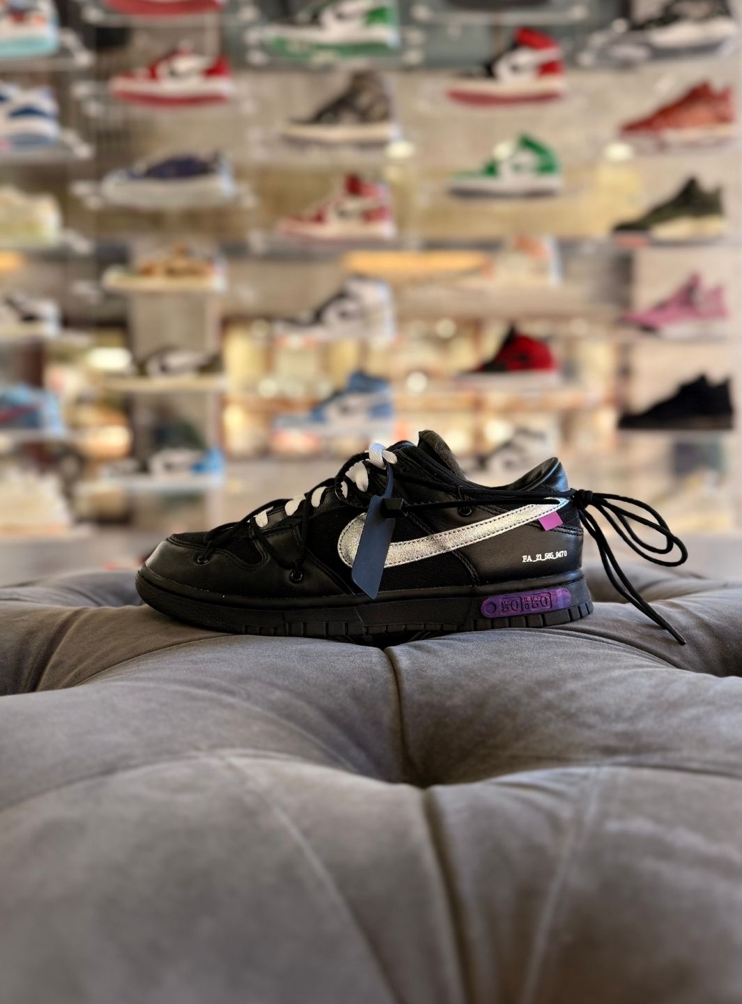Nike Dunk Low Off-White Lot 50 - Usato 9.5/10