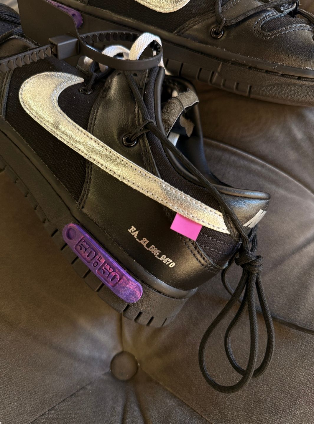 Nike Dunk Low Off-White Lot 50 - Usato 9.5/10
