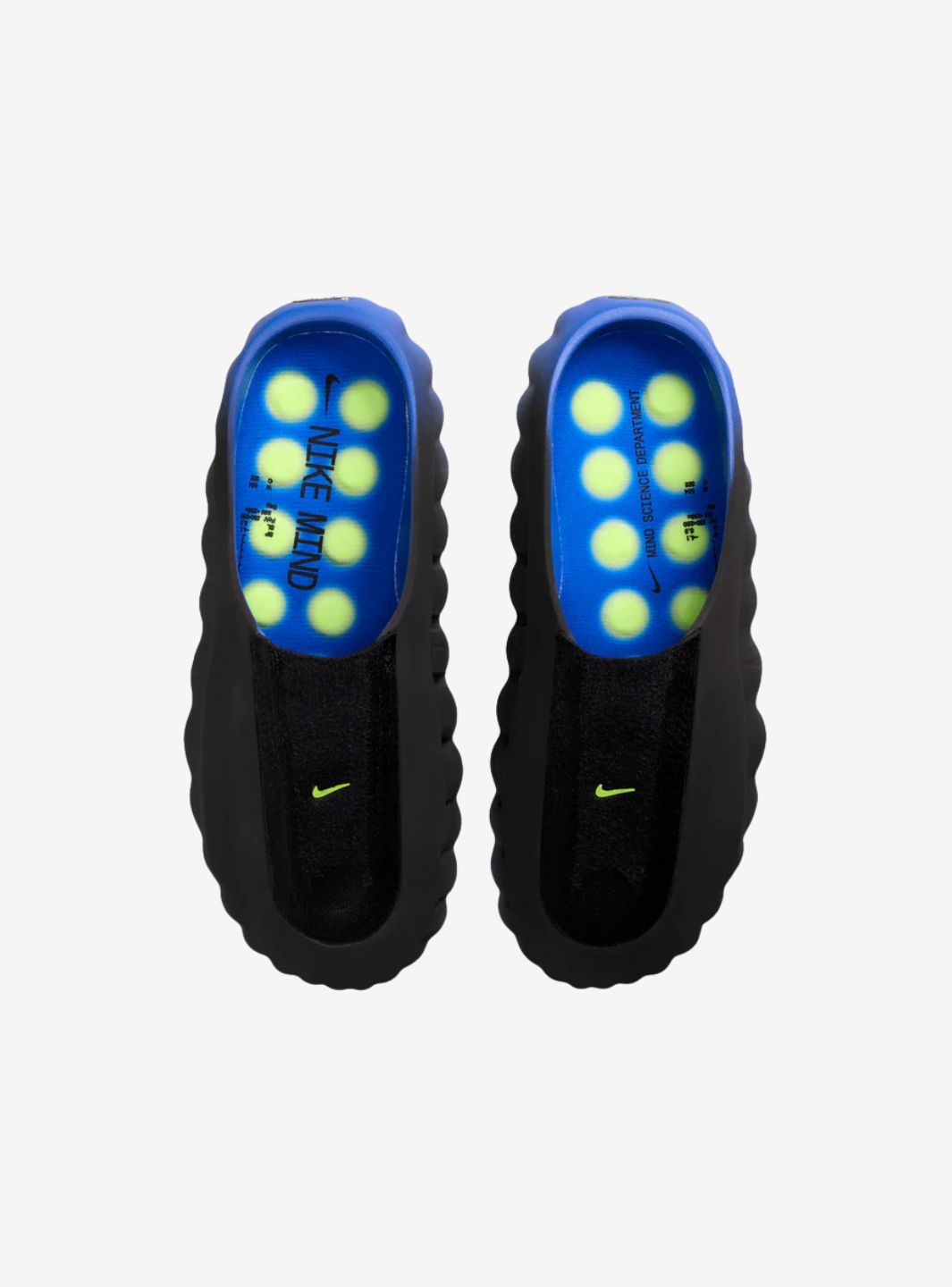 Nike Mind 001 Flyknit Slide Hyper Royal Black