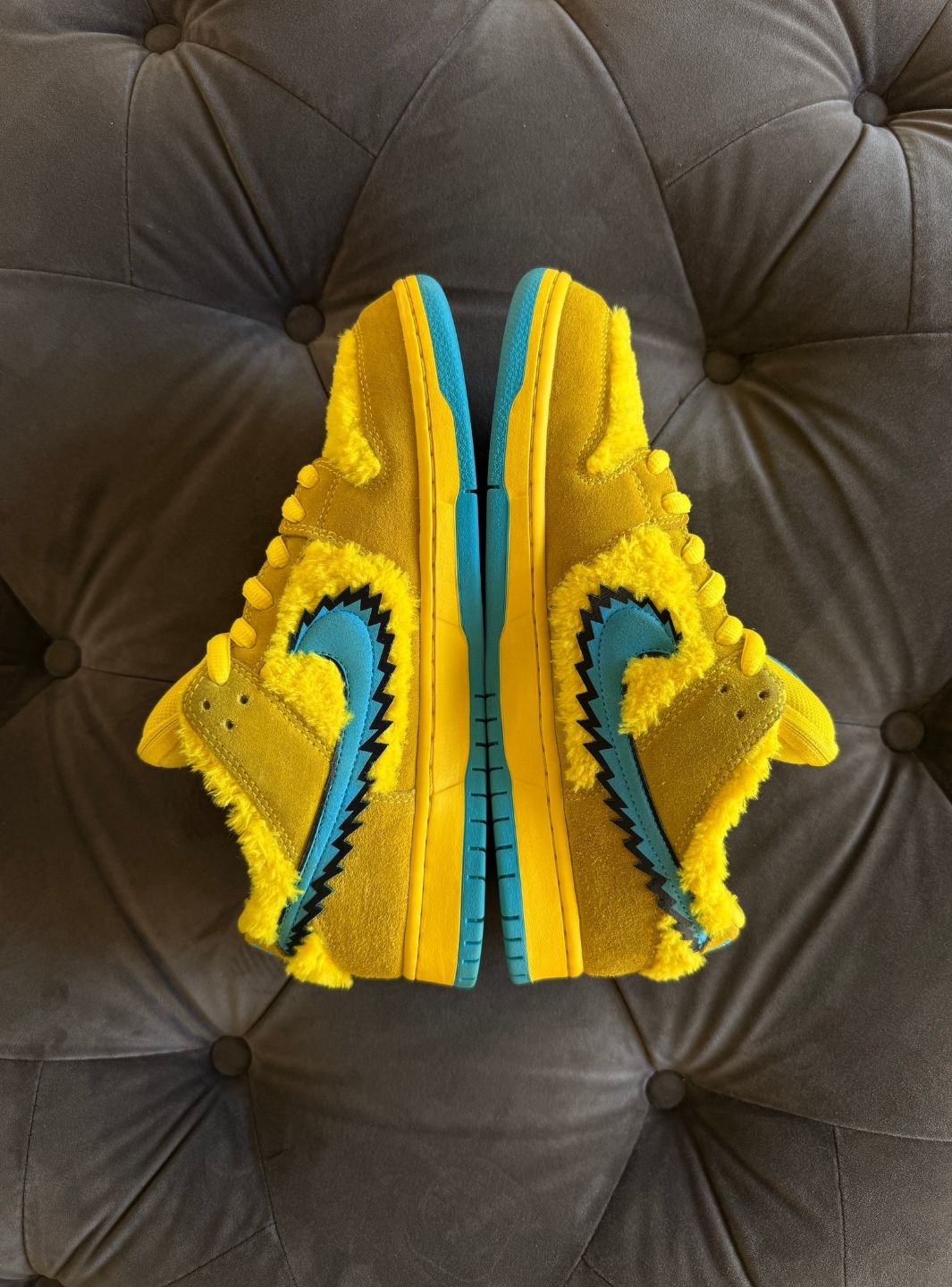 Nike SB Dunk Low Grateful Dead Bears Opti Yellow - Usato 9.5/10