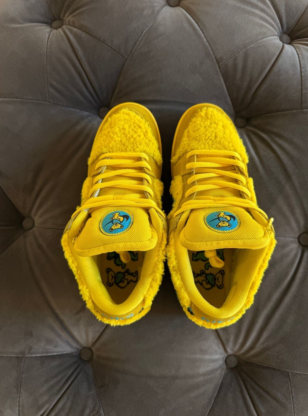 Nike SB Dunk Low Grateful Dead Bears Opti Yellow - Usato 9.5/10