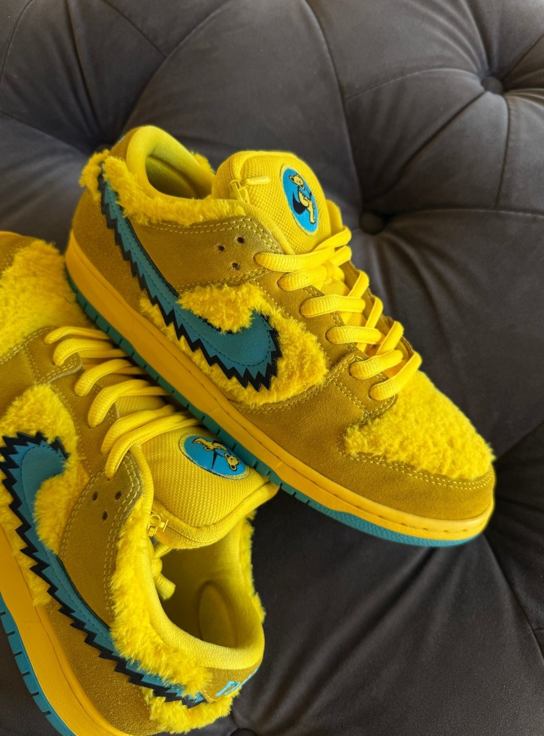 Nike SB Dunk Low Grateful Dead Bears Opti Yellow - Usato 9.5/10