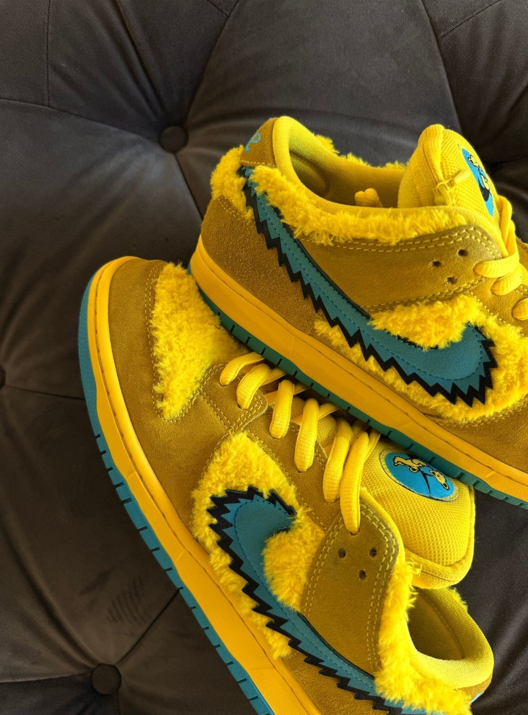 Nike SB Dunk Low Grateful Dead Bears Opti Yellow - Usato 9.5/10