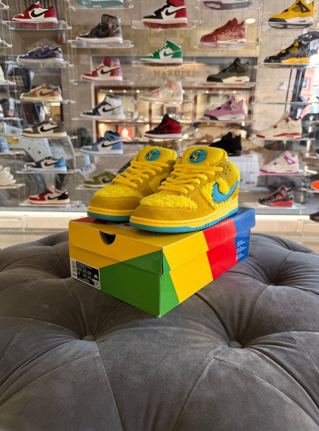 Nike SB Dunk Low Grateful Dead Bears Opti Yellow - Usato 9.5/10