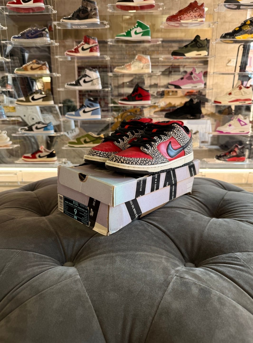 Nike SB Dunk Low Supreme Red Cement (2012) - Usato 8.5/10
