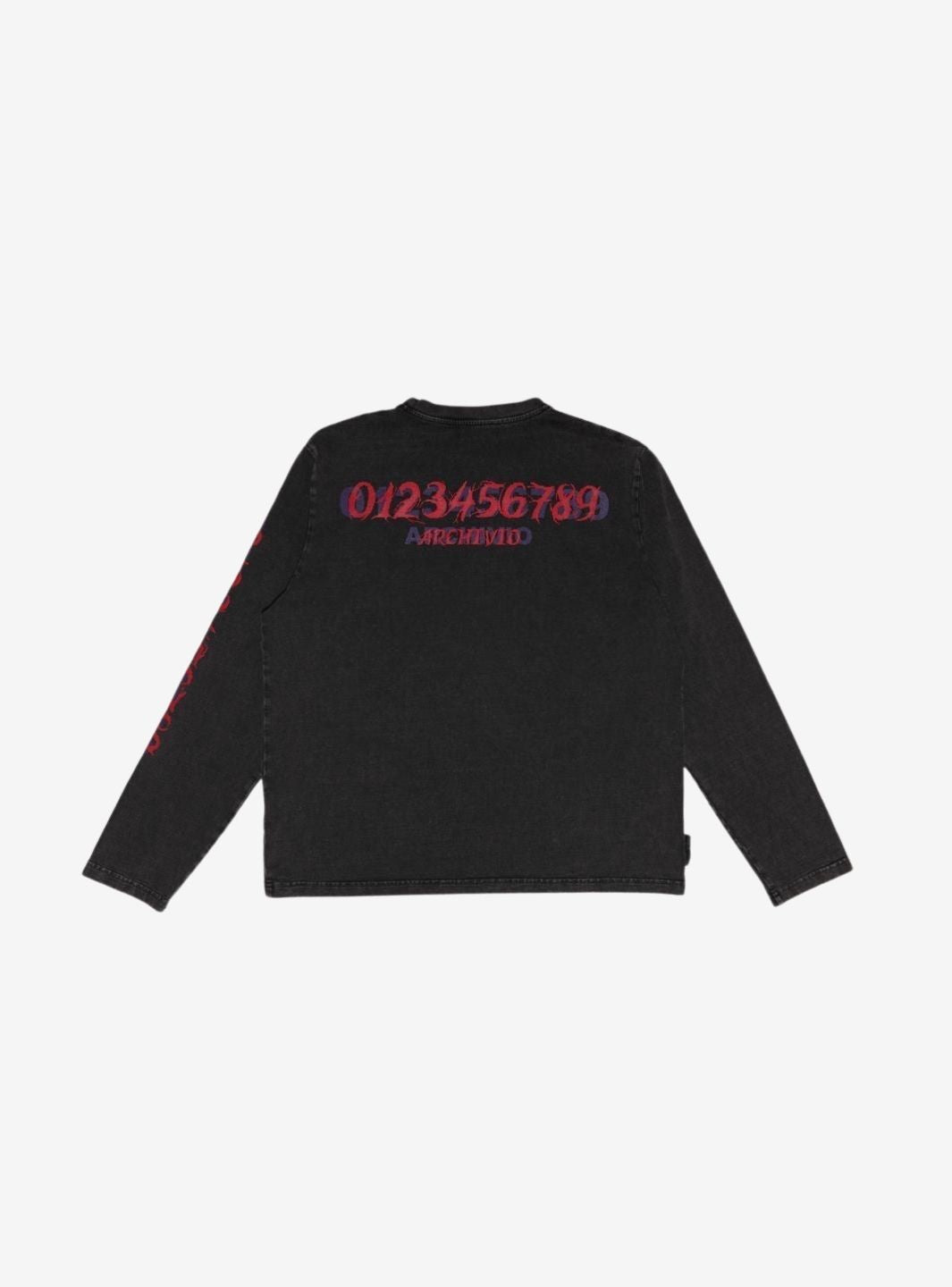 Numeri Archivio Longsleeve Washed Black Red