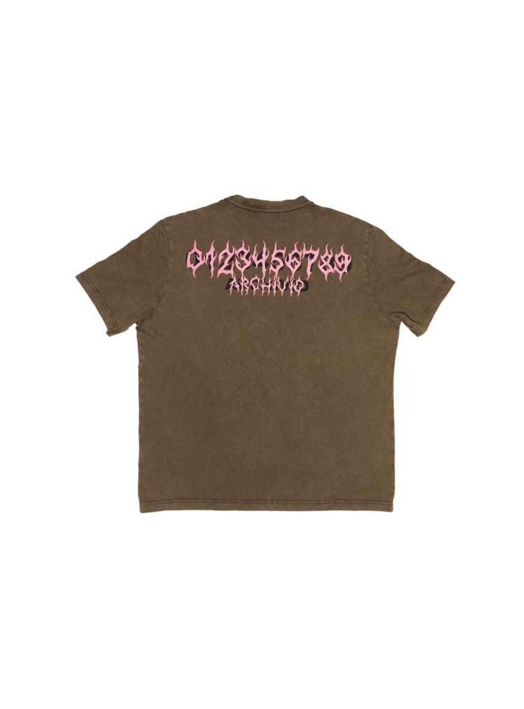 Numeri Archivio T-Shirt Washed Brown Pink