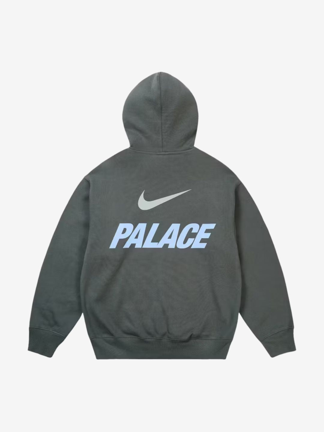 Palace x Nike Font Swoosh Hoodie Charcoal